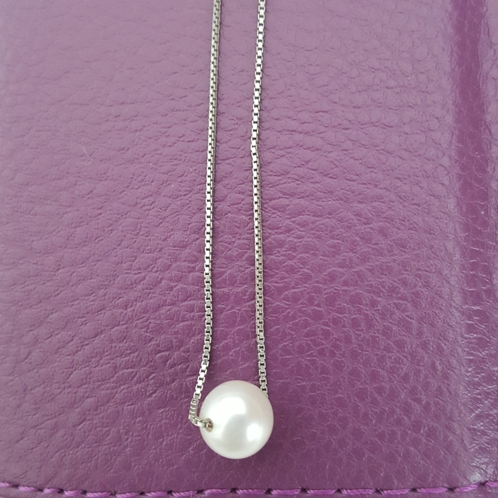 Madison 8-9mm AA fresh water white pearl necklace
